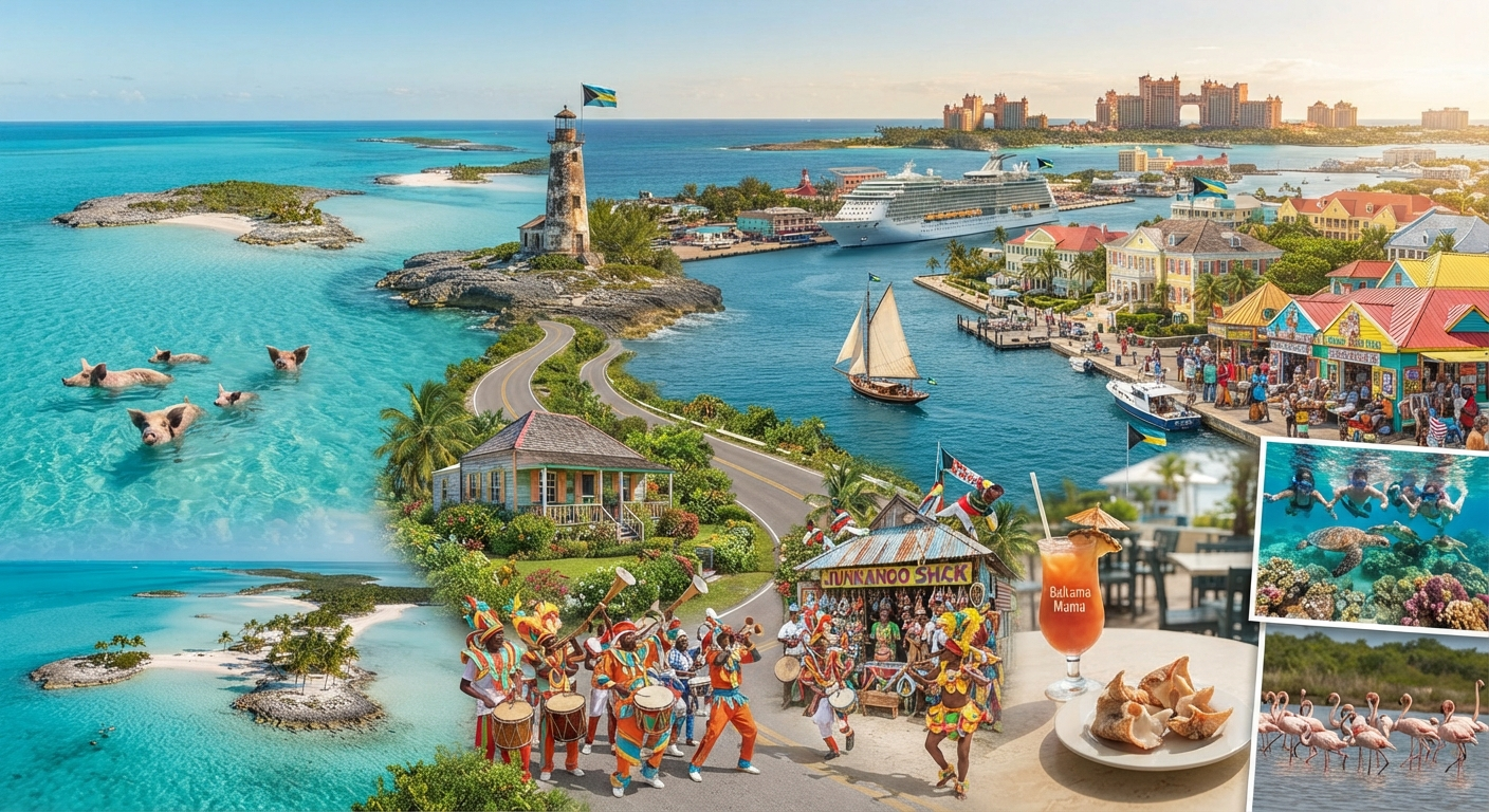 Bahamalar Gezi Rehberi : Exuma Yüzen Domuzlarından Pembe Kum Plajlarına 700 Ada Cenneti