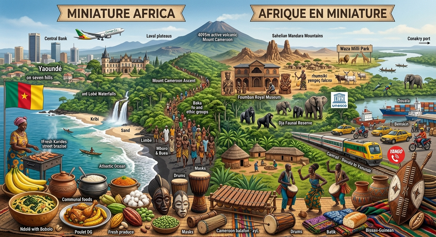 Kamerun Gezi Rehberi : Minyatür Afrika'da Yağmur Ormanları ve Volkanik Zirveler