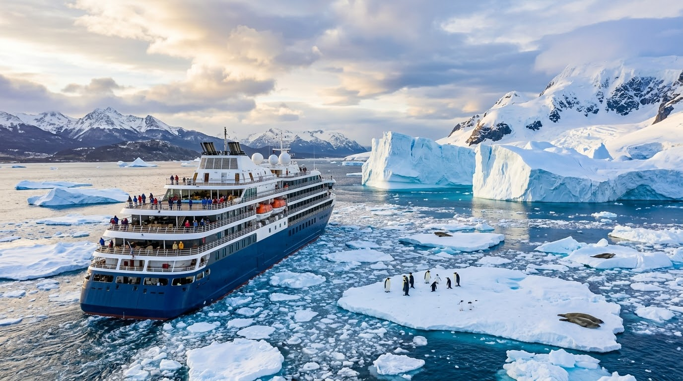 Punta Arenas Antarktika Kapısı Gezi Rehberi : Aero-Cruise Uçuşları ve Union Glacier Üssü