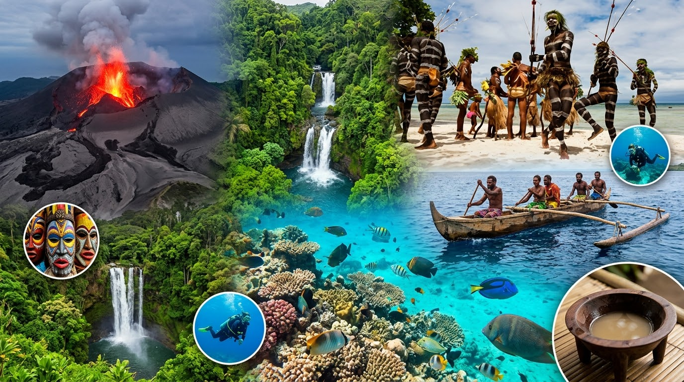 Vanuatu Gezi Rehberi: Aktif Yanardağlardan Safir Mavi Havuzlara